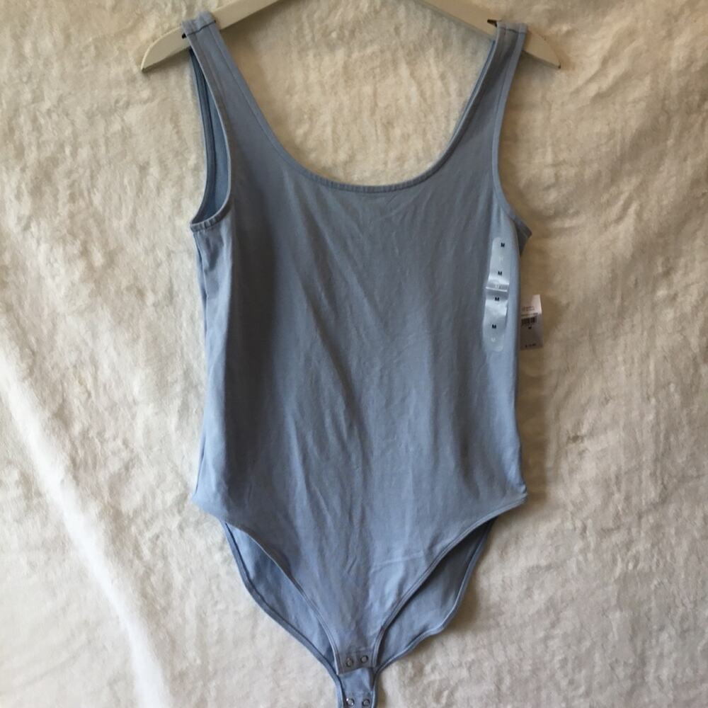 Gap Baby Blue Snap Button Closure Bodysuit